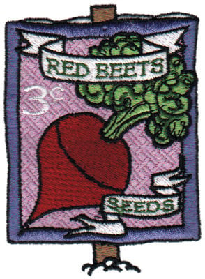 Embroidery Design: Red Beets Seeds<br>2.74" x 3.71"