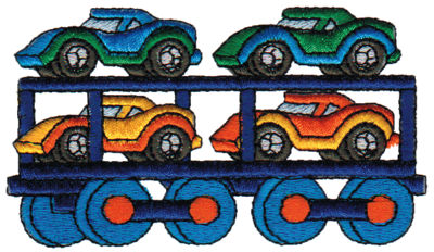 Embroidery Design: Cars<br>3.93" x 2.24"