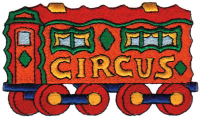 Embroidery Design: Circus Wagon<br>3.97" x 2.28"