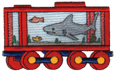 Embroidery Design: Shark Tank<br>3.95" x 2.39"
