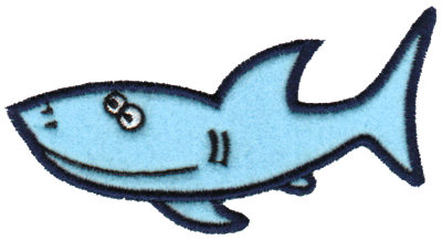 Embroidery Design: Shark Applique<br>4.03" x 2.36"