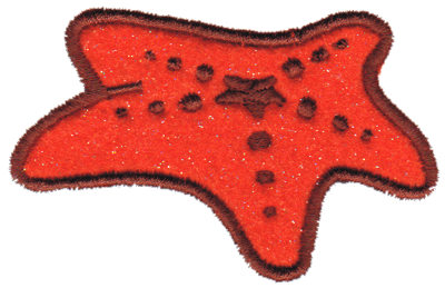 Embroidery Design: Starfish Applique<br>3.17" x 2.26"