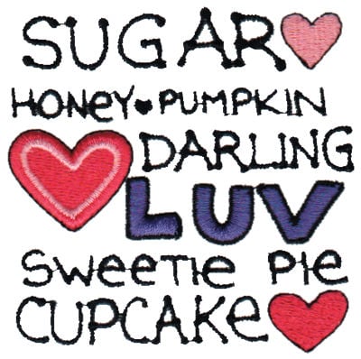Embroidery Design: Sugar Honey Pumpkin<br>3.06" x 3.03"