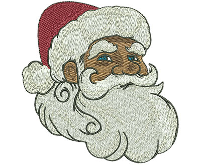 Embroidery Design: Santa Claus Head Lg<br> 4.29w X 4.42h