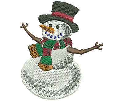 Embroidery Design: Snow Man Lg<br> 3.37w X 4.01h