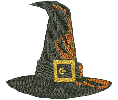 Embroidery Design: Witch Hat Lg<br> 4.30w X 3.96h