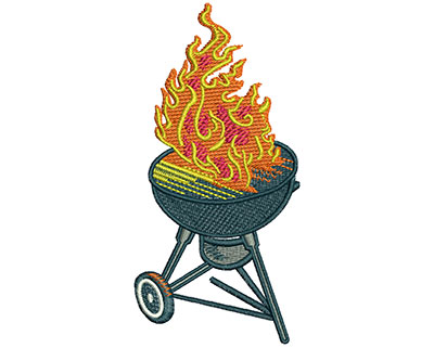Embroidery Design: BBQ Grill Lg<br> 1.95w X 4.03h | Embroidery Legacy Embroidery Design: BBQ Grill Lg<br> 1.95w X 4.03h