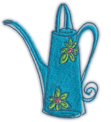 Embroidery Design: Watering Can<br>3.52" x 4.15"