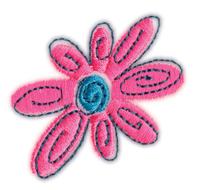 Embroidery Design: Flower 1<br>2.01" x 1.84"