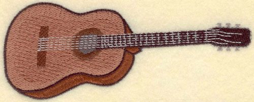 Embroidery Design: Guitar Large<br>5.68w X 2.23h