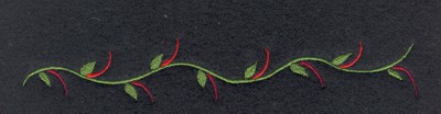 Embroidery Design: Fruit of the Spirit Vine<br>6.39" x 1.06"