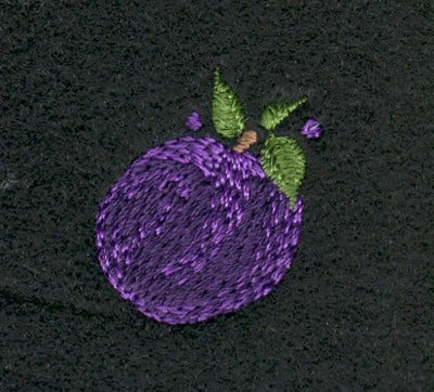 Embroidery Design: Fruit of the Spirit Plum 2<br>1.08" x 1.23" | Embroidery Legacy Embroidery Design: Fruit of the Spirit Plum 2<br>1.08" x 1.23"