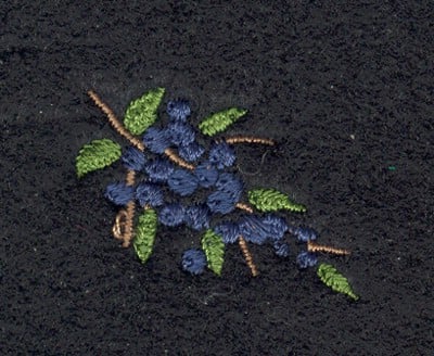 Embroidery Design: Fruit of the Spirit Grapes 2<br>1.29" x 1.04"