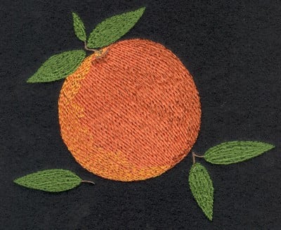 Embroidery Design: Fruit of the Spirit Peach<br>5.15" x 4.34" | Embroidery Legacy Embroidery Design: Fruit of the Spirit Peach<br>5.15" x 4.34"