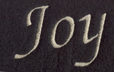 Embroidery Design: Fruit of the Spirit - Joy (small)<br>2.58" x 1.70"