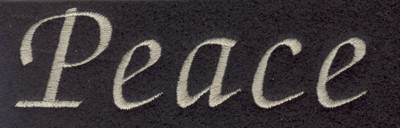 Embroidery Design: Fruit of the Spirit - Peace (small)<br>4.12" x 1.22"