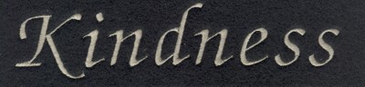 Embroidery Design: Fruit of the Spirit - Kindness (small)<br>6.09" x 1.45"