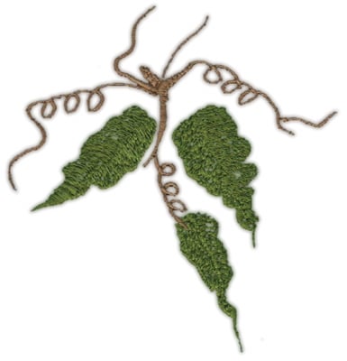 Embroidery Design: Vine (large)<br>4.20" x 4.39"