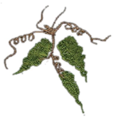 Embroidery Design: Grape Vine (medium)<br>3.00" x 3.14"