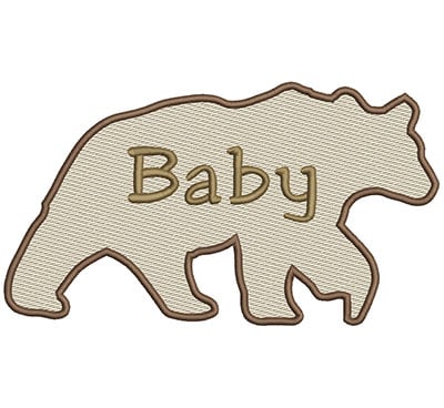 Embroidery Design: Baby Bear Lg<br> 8.66w X 4.86h | Embroidery Legacy Embroidery Design: Baby Bear Lg<br> 8.66w X 4.86h