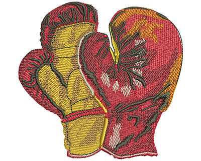 Embroidery Design: Pair Of Boxing Gloves Lg<br> 4.16w X 4.01h