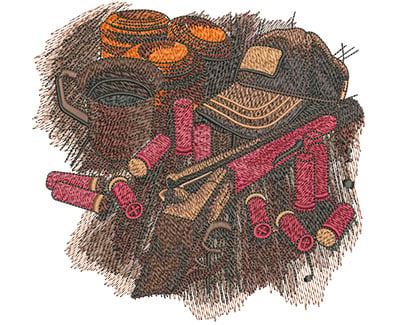 Embroidery Design: Shooters Table Lg<br> 6.01w X 5.78h