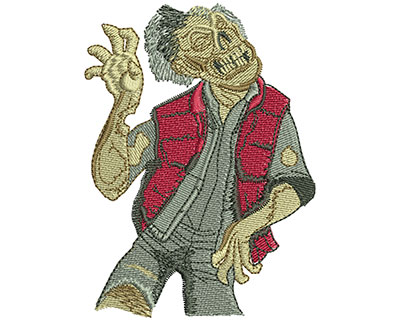 Embroidery Design: Zombie Walk Lg<br> 2.58w X 3.52h