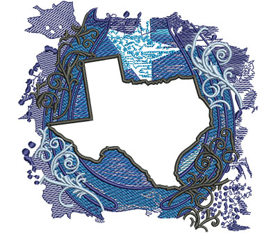 Embroidery Design: Texas State Background Lg<br> 6.00w X 5.79h