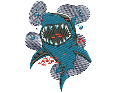 Embroidery Design: Shark Bite Lg<br> 2.75w X 3.76h | Embroidery Legacy Embroidery Design: Shark Bite Lg<br> 2.75w X 3.76h
