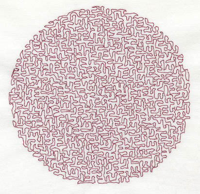 Embroidery Design: Stipple Circle High<br> 4.41w X 4.41h