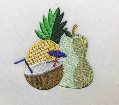 Embroidery Design: Summer Time Lg<br> 3.78w X 4.05h