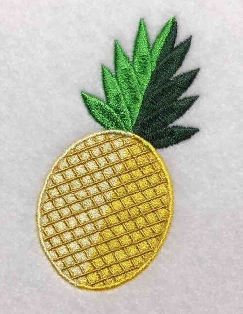 Embroidery Design: Pineapple Lg<br> 2.66w X 4.39h