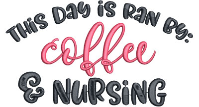 Embroidery Design: Coffee Nursing Lg<br> 6.51w X 3.71h | Embroidery Legacy Embroidery Design: Coffee Nursing Lg<br> 6.51w X 3.71h
