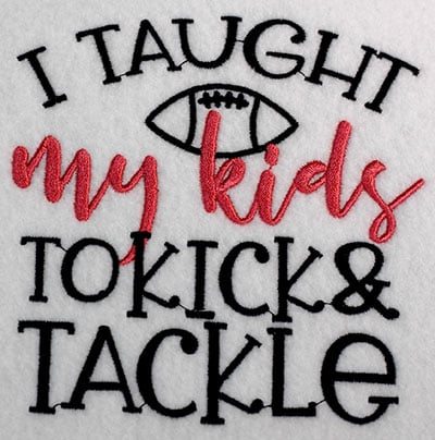 Embroidery Design: I Taught My Kids Lg<br>5.48w x 5.63h