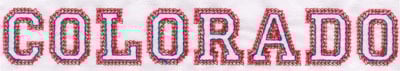 Embroidery Design: Colorado Name<br>1.17" x 7.96"