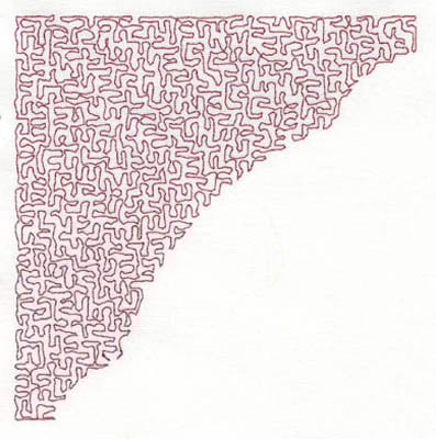 Embroidery Design: Stipple Corner High<br> 4.31w X 4.41h