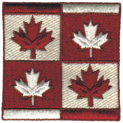 Embroidery Design: Maple Leaf Collage<br>3.09" x 3.09"