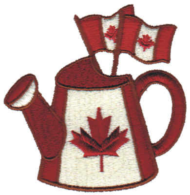 Embroidery Design: Canadian Watering Can<br>3.09" x 3.14"