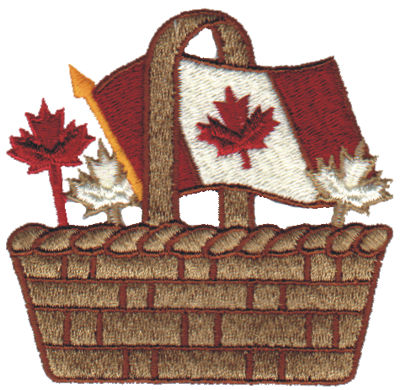 Embroidery Design: Canadian Basket<br>3.05" x 3.00"