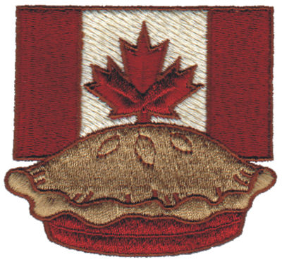 Embroidery Design: Canadian Pie<br>3.13" x 2.91"
