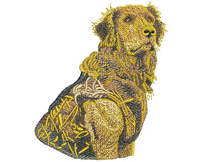 Embroidery Design: Golden Hunter Lg<br> 3.78w X 4.51h
