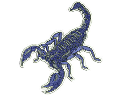 Embroidery Design: Scorpion Night Lg<br> 3.94w X 4.56h | Embroidery Legacy Embroidery Design: Scorpion Night Lg<br> 3.94w X 4.56h