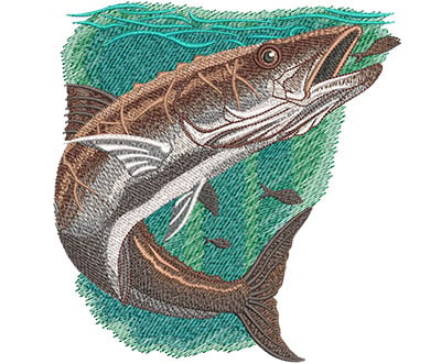 Embroidery Design: Cobia Lg<br> 5.84w X 6.07h