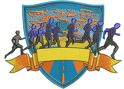 Embroidery Design: 5k Run Lg<br> 6.33w X 4.78h