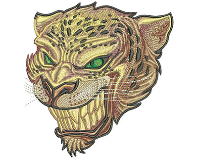 Embroidery Design: Jaguar Stare Lg<br> 4.99w X 5.22h
