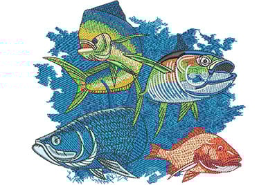 Embroidery Design: Salt Slam Lg<br> 6.00w X 5.18h