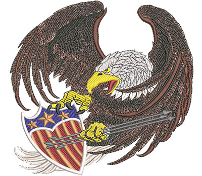 Embroidery Design: Screaming Eagle Lg<br> 6.01w X 5.75h