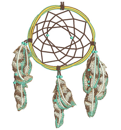 Embroidery Design: Dreamcatcher Lg<br> 4.55w X 5.95h | Embroidery Legacy Embroidery Design: Dreamcatcher Lg<br> 4.55w X 5.95h