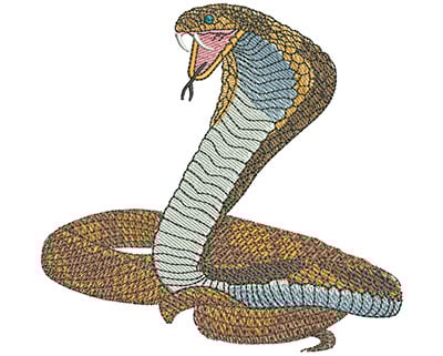 Embroidery Design: Cobra Mascot Lg<br> 4.31w X 4.15h | Embroidery Legacy Embroidery Design: Cobra Mascot Lg<br> 4.31w X 4.15h