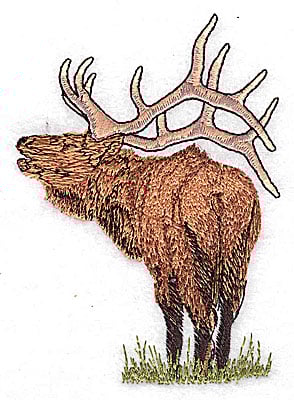 Embroidery Design: Caribou<br> 2.93w X 4.13h